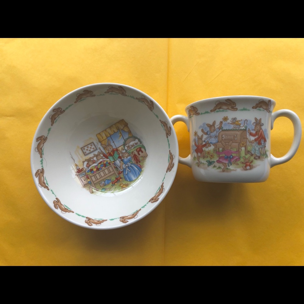 Royal Doulton Bunnykins Mug & Bowl Set